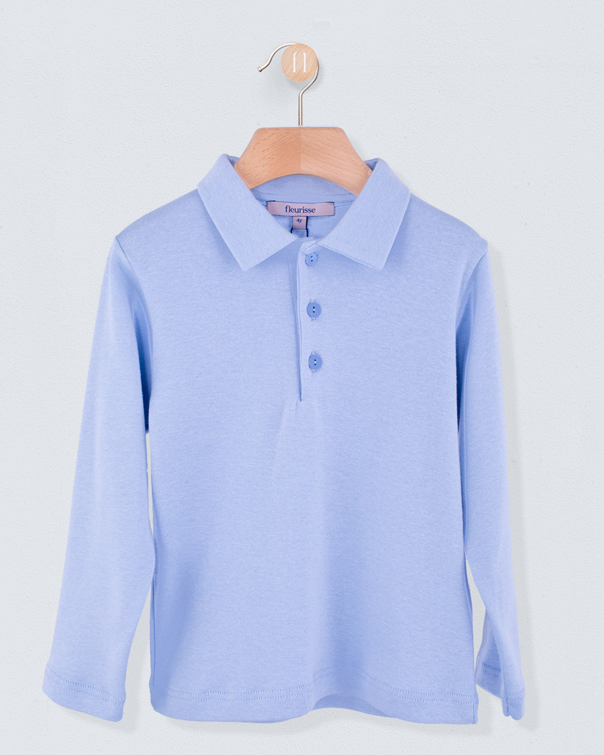 Marco Italian Brushed Light Blue Polo Shirt